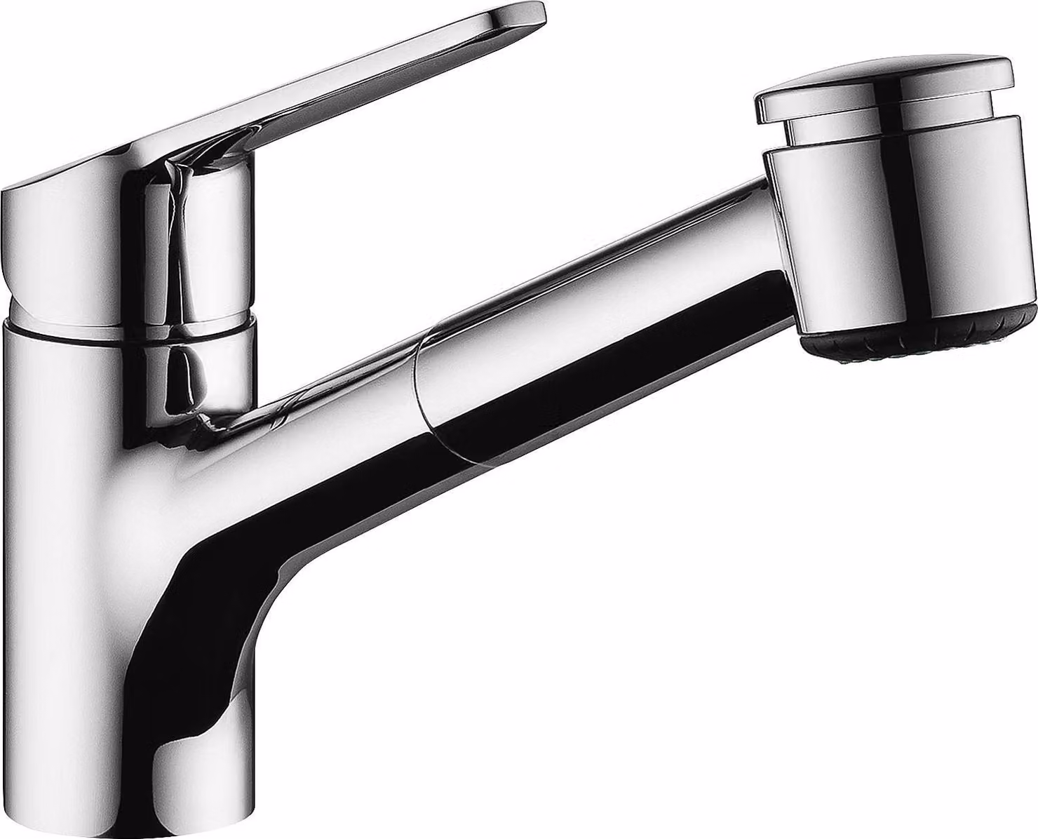 asdec life ® Miscelatore per lavello KWC Isla cromato, doccetta estraibile a bassa pressione