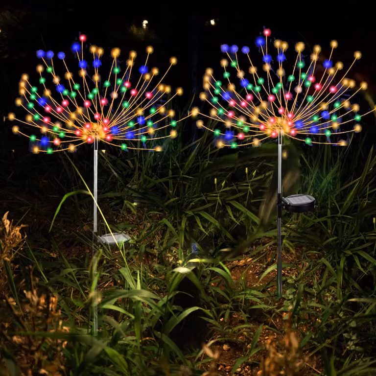 120 luci solari a LED, colorate, con filo di rame, ideali per giardino e Natale