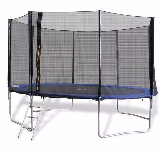 Trampolino elastico 430 cm completo di rete e scaletta Sicorage Ellyse
