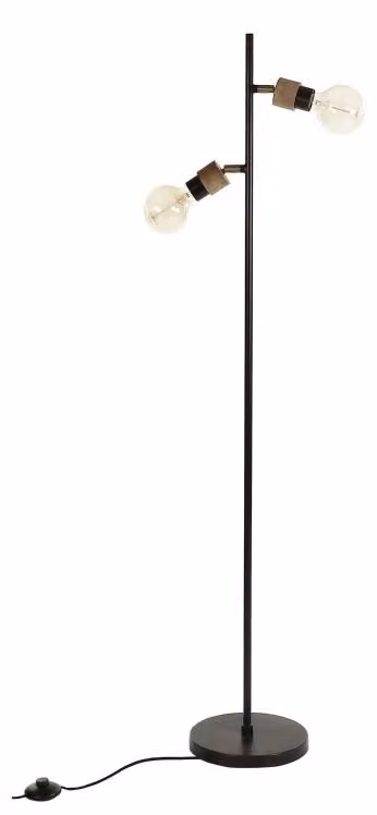 Lampada da tavolo Pomax Susan, colore nero, altezza 143 cm