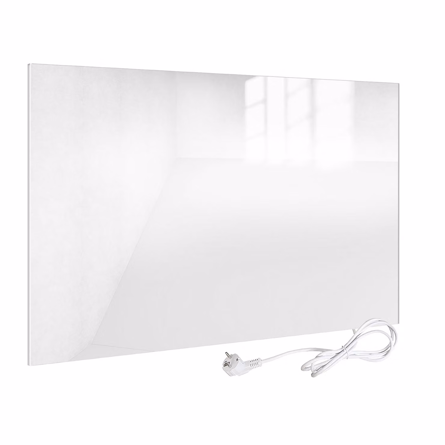 VIESTA® Pannello Riscaldante a Infrarossi in Vetro 450 W – Pannello Piatto in Vetro di Sicurezza con Tecnologia Carbon Crystal e Interruttore On/Off