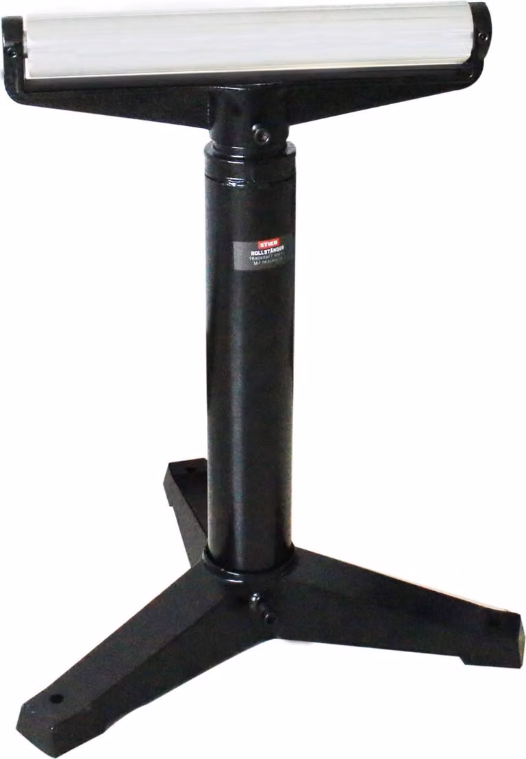 Piedistallo con rotelle STIER, portata 800 kg, con rotelle, altezza regolabile da 58 a 97 cm, stabile struttura a tre gambe
