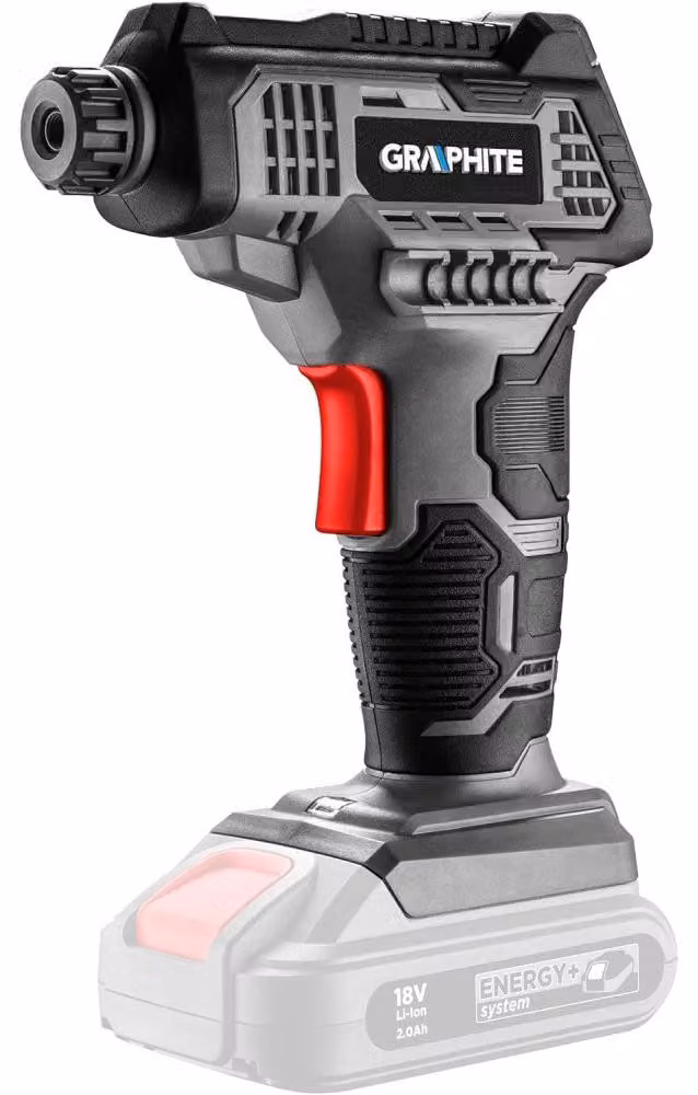 Compressore a batteria GRAPHITE Energy+ 18V, display LCD, senza batteria
