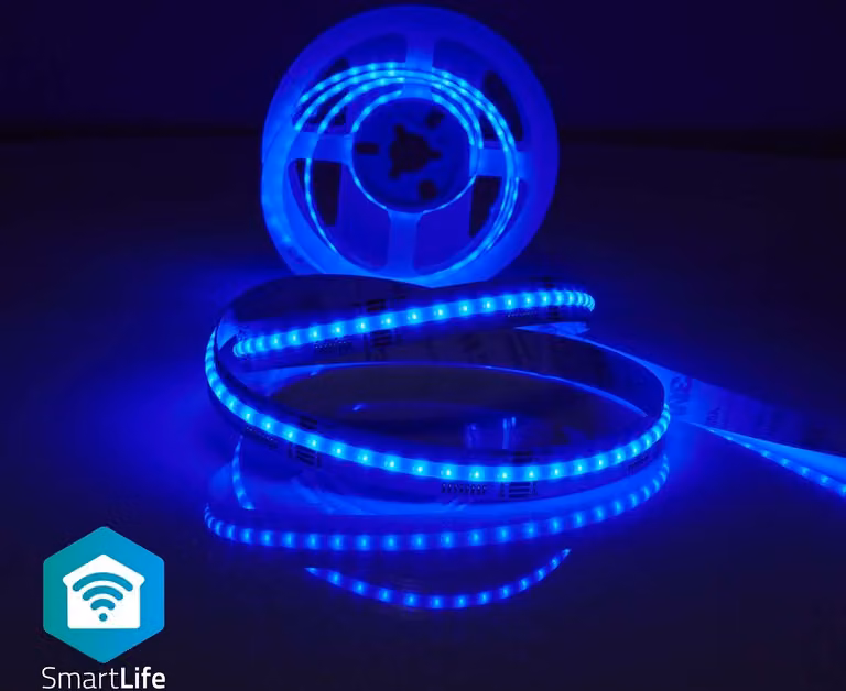 Nedis Wifilsc20Crgb Smartlife Led Strip Wi-Fi Rgb / Warm To Cool White Cob 2.00 M Ip20 2700 - 6500 K 860 Lumen Android&Trade; / Ios