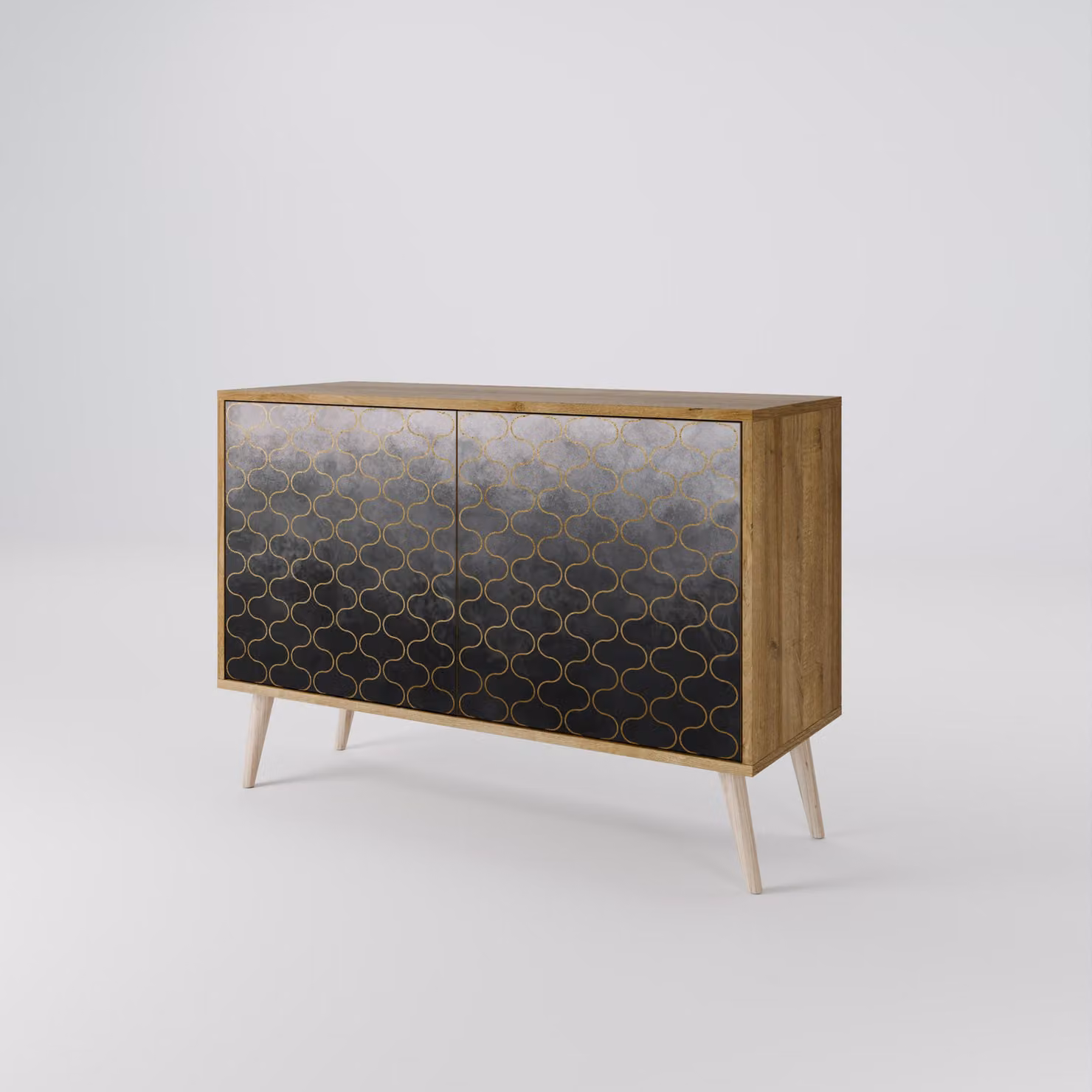 Cassettiera Spacerebels a 2 ante - credenza cassettiera - credenza alta - mobile guardaroba - soggiorno camera da letto - 57,5×111×42 (HxLxP)