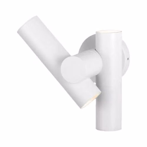 V-TAC 2*Faretti LED Da Muro 6W con Doppio Fascio Luminoso Regolabile a 360° Colore Bianco 4000K IP44