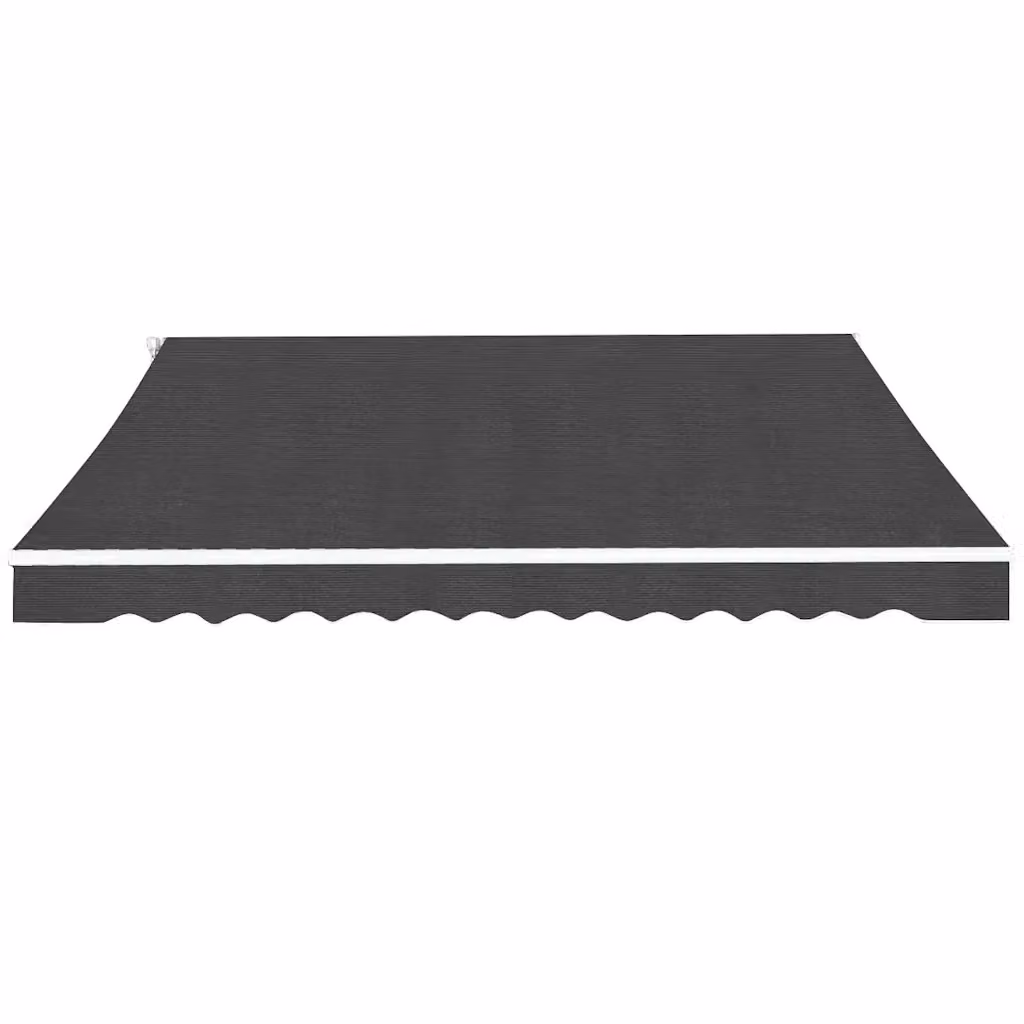 Tenda da sole pieghevole VIDAXL con bracci a manovella in alluminio e poliestere, colore antracite, L: 350 cm x P: 250 cm – 2