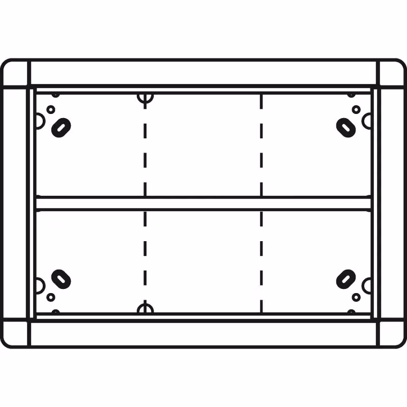 Cornice da incasso Ritto a 6 moduli, colore speciale RAL 1881699