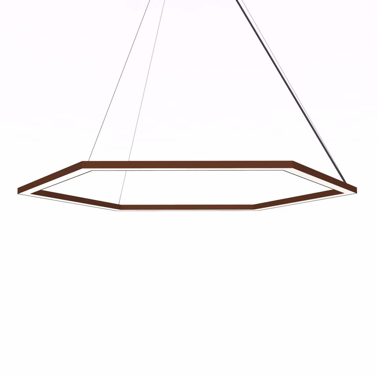 Lampada A Sospensione Esagono D90 Monocolore Opaca
