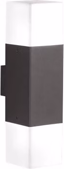 Applique a parete LED Hudson GD Trio in metallo moderna con luce up/down, colore antracite, H: 33 cm