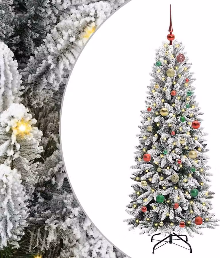 Albero di Natale artificiale con 150 LED Bianco 150 cm