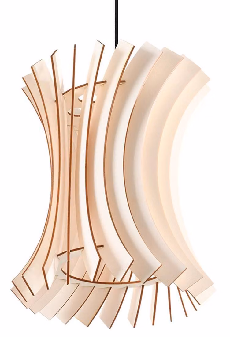 Lampada a sospensione ORIANA in legno 1xE27 15W legna 107x30x30cm Sollux Lighting