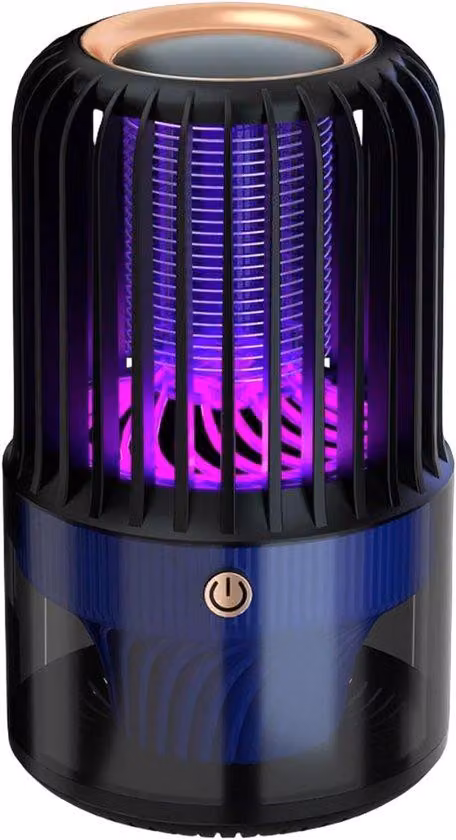 Lampada elettrica antinsetti ricaricabile via USB, 1200 mAh, luce UV-A, tecnologia CO2, per interni/esterni