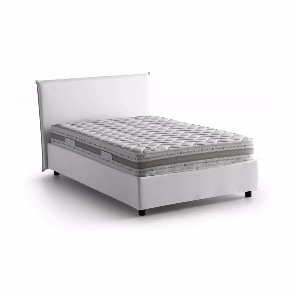Letto Alush Talamo Italia con Materasso Incluso, Bianco, L/P/H: 120 x 200 x 95 cm – 2