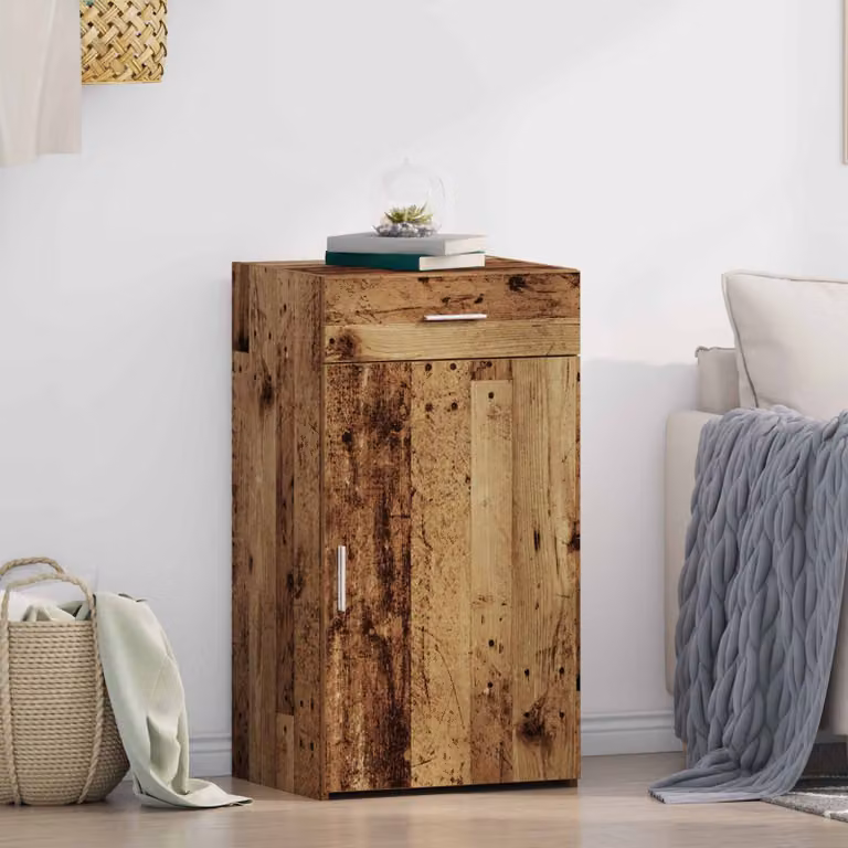 Credenza moderna vidaXL in legno color marrone L: 50 cm, P: 42,5 cm, H: 93 cm