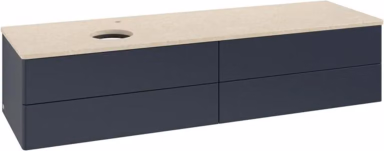 V&B Mobiletto senza struttura frontale - illuminazione Antao 160x50cm, HL, WBP botti., md bl. m Lac