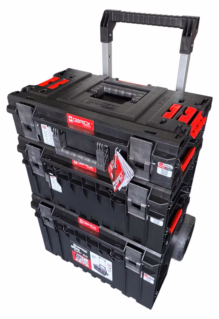 Qbrick System ONE 2.0 Vario Set No. 1 Carrello portautensili + ONE 200 2.0 Vario + ONE 350 2.0 Vario + ONE Cart 2.0 IP66 105,4 l 640 x 440 x 900 mm