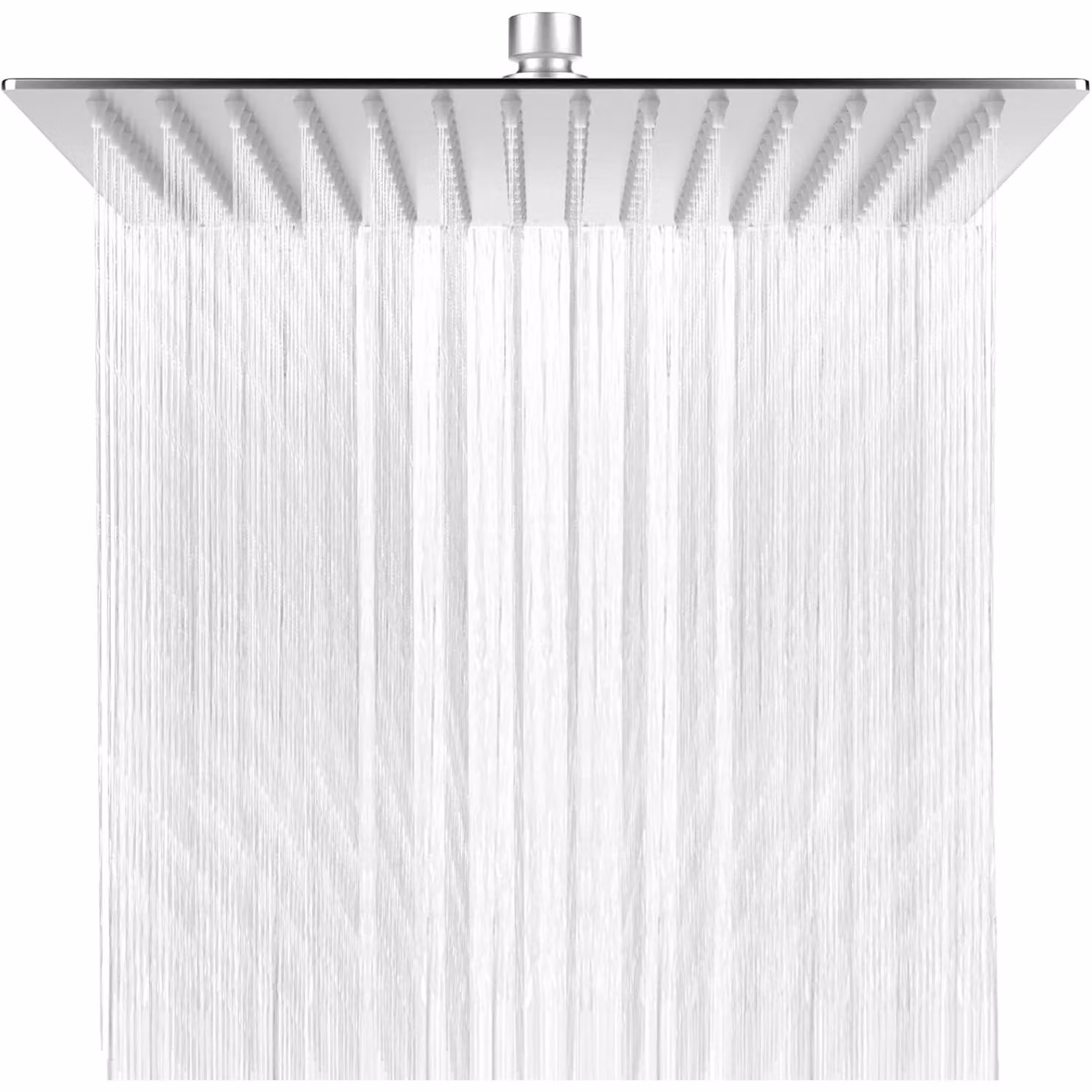 Soffione doccia a pioggia - Quadrato - 30 x 30 cm - Acciaio inossidabile - Cromo spazzolato