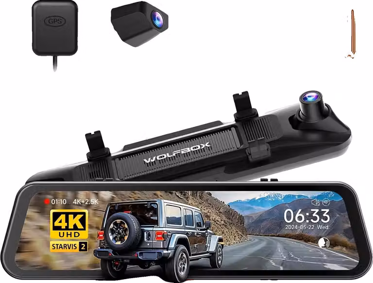 Dashcam, registrazione 4K, doppia telecamera, G900 PRO CON KIT HW, 128G TF