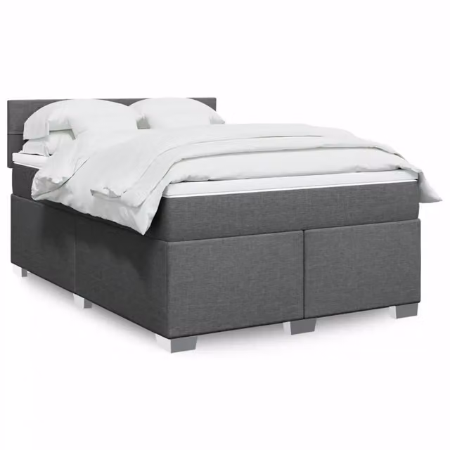 Letto Ibrido con Materasso vidaXL Grigio e Bianco L/P: 160 x 200 cm