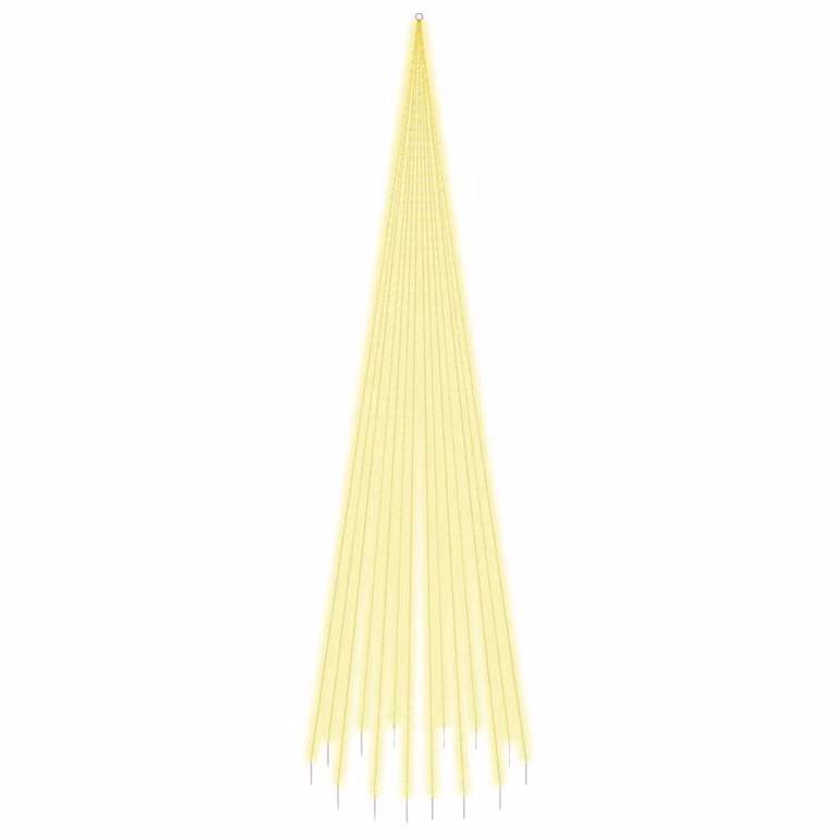 Albero di Natale Pennone Bianco Caldo 1134 LED 800 cm