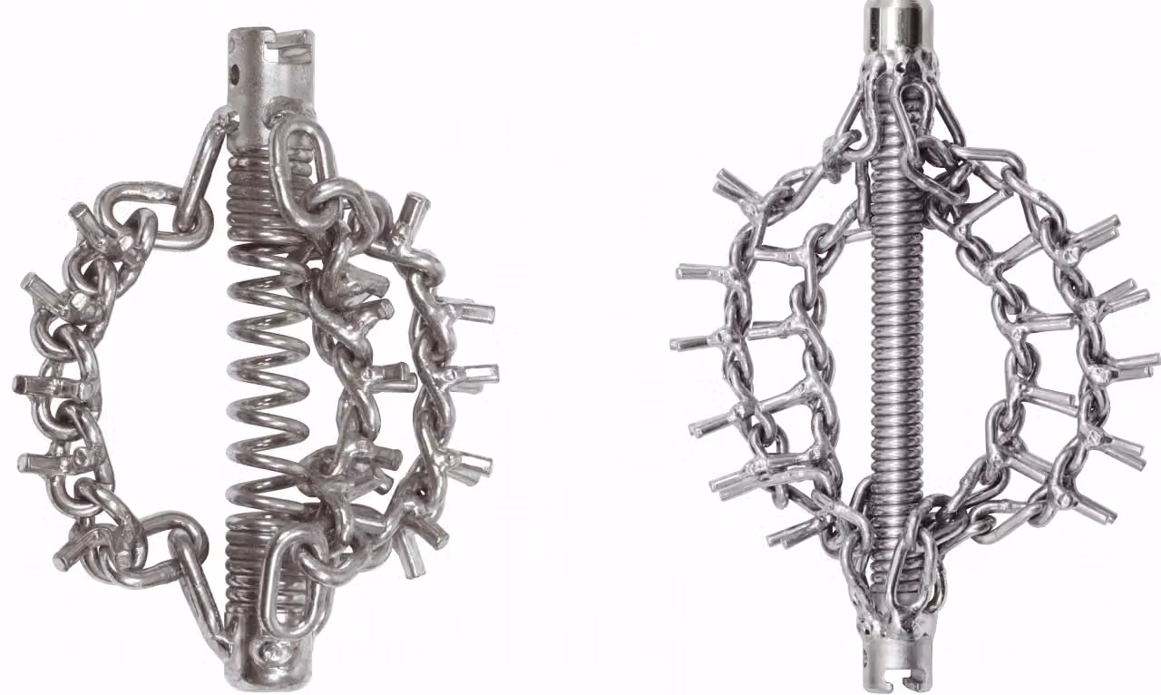 KS TOOLS Testa di slittamento con catena a spuntoni 2 catene Ø50 mm 32 mm - 900.2347