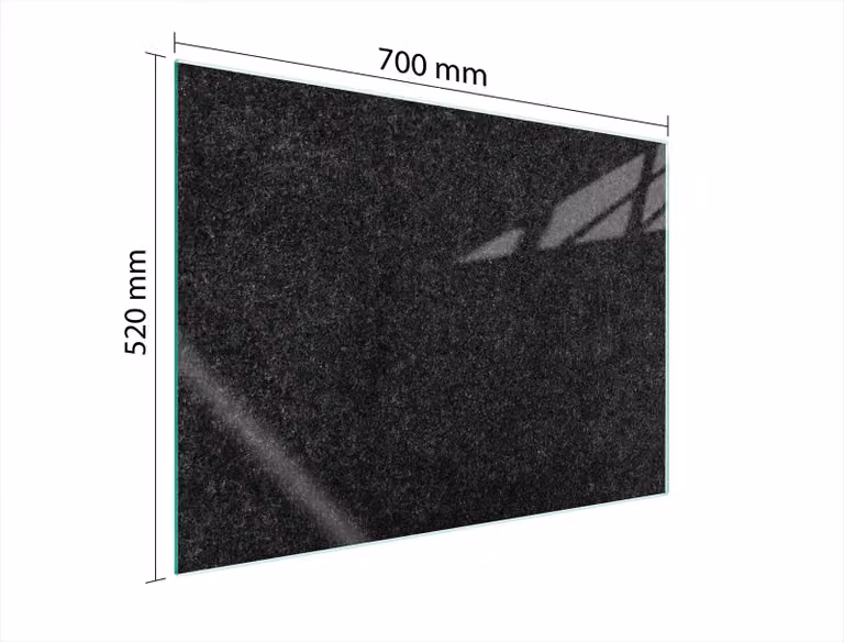 Piastra Di Protezione Del Vetro Per L'erda 70X52 Slide