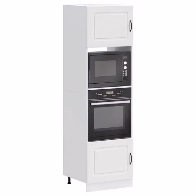Armadi Forno 2 pz Kalmar Bianchi in Legno Multistrato 3315031
