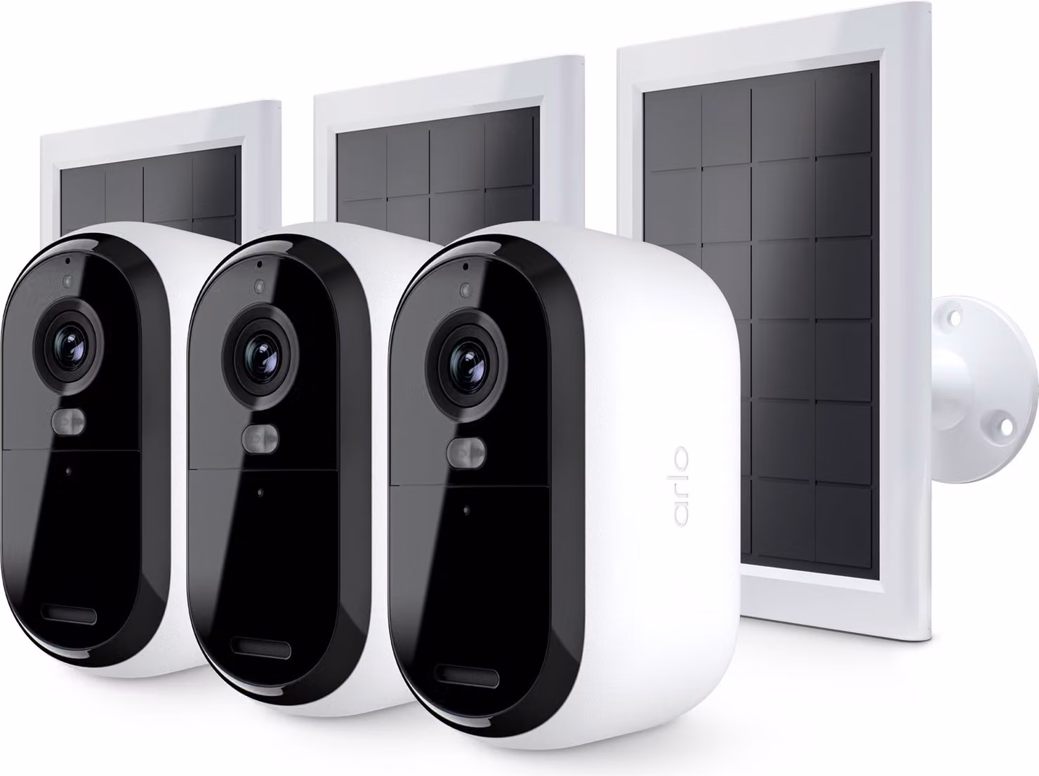 ARLO Surveillance Camera Pack 3 Essential 2k Cameras + 3 Solar Panels