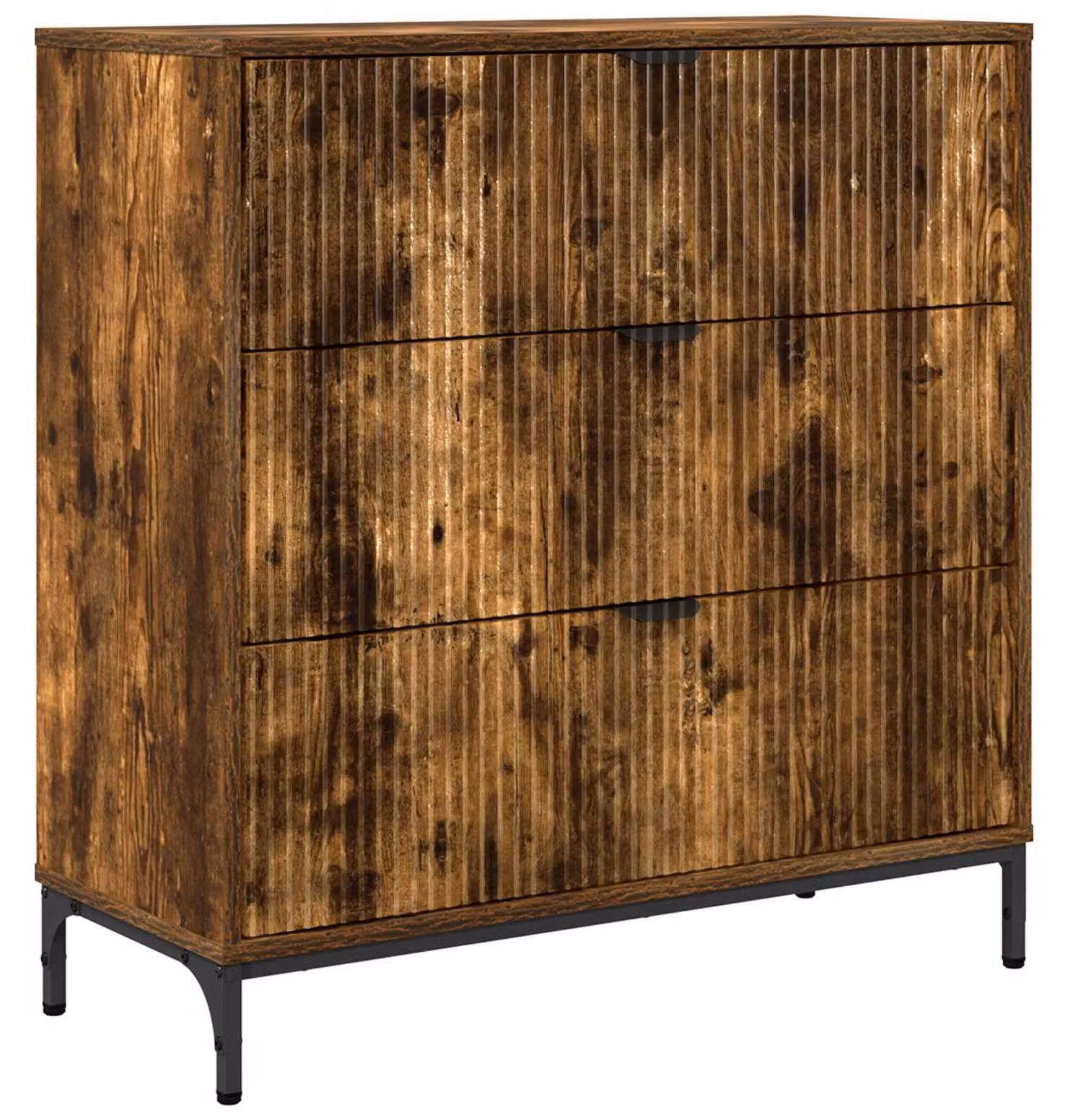 Credenza Rovere fumé 79,5 x 33 x 82 cm Legno multistrato