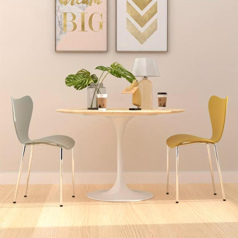 Sedia da ufficio - Sedia per scrivania - Sedia per riunioni - Sedia per ospiti - Sedia per la reception - Set di 4 sedie nere