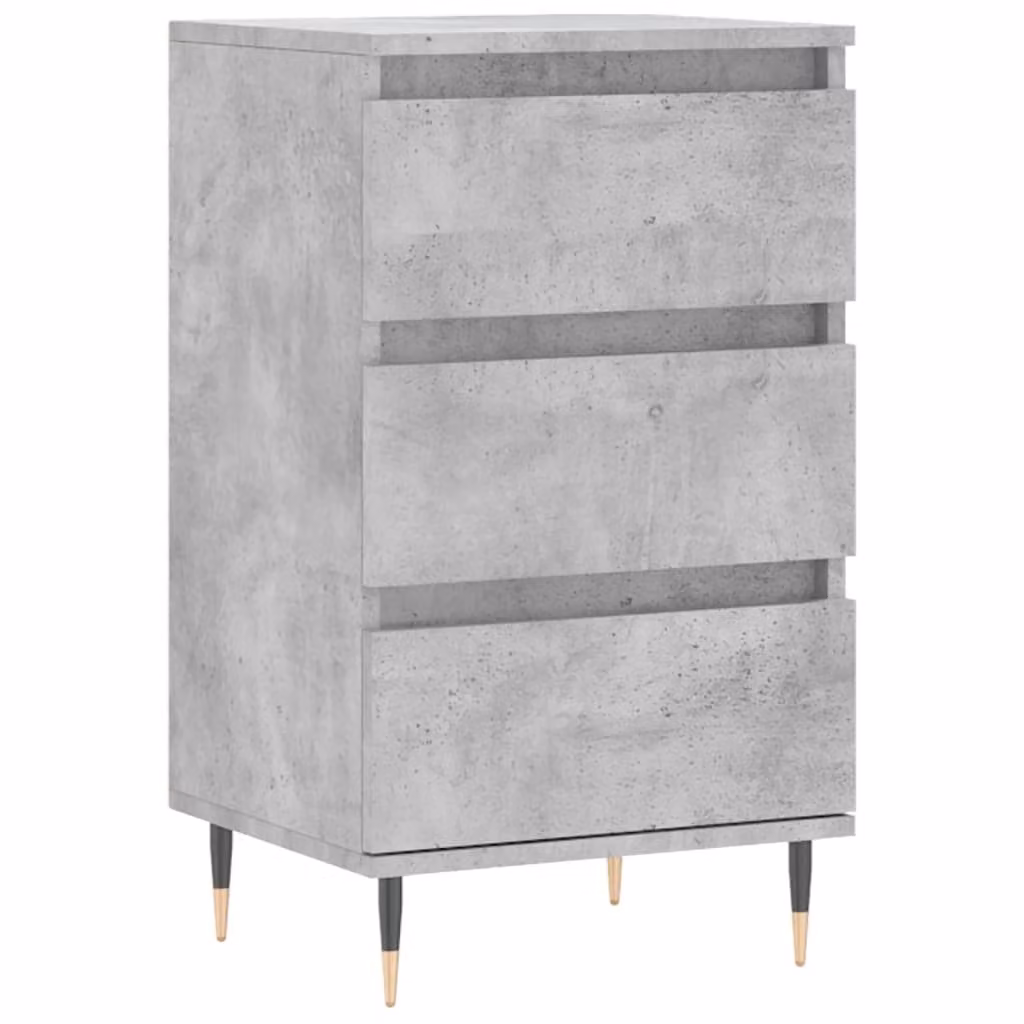 Credenza Grigio Cemento 40x35x70 cm in Legno Multistrato