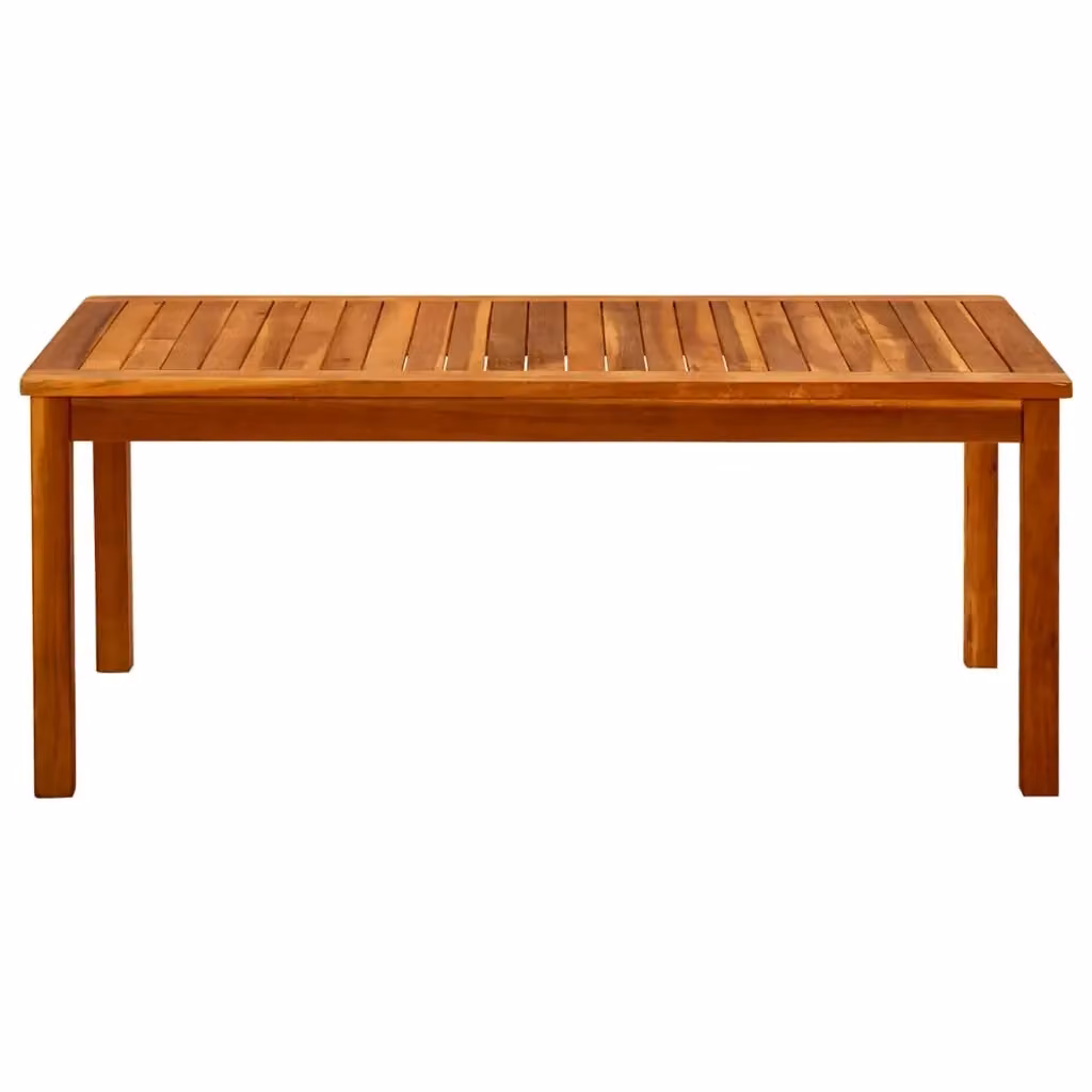 Tavolino da giardino rettangolare vidaXL in legno di acacia oliato marrone L: 60 cm, P: 45 cm, H: 60 cm – 2