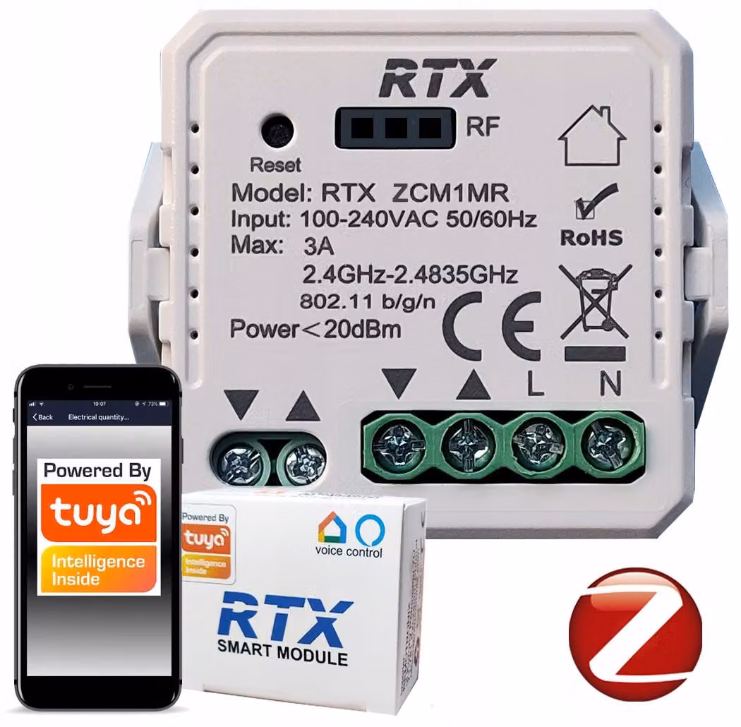 Centralina ZigBee per controllo tapparelle, da incasso a muro, marca TUYA