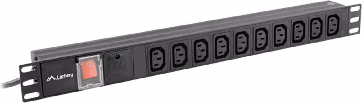 Lanberg Pdu Rack Power Strip (1U,10A,7X Iec C13,2M)