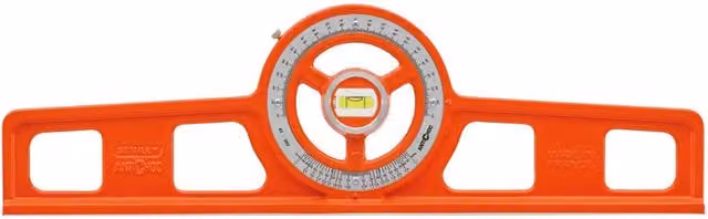Livella manuale rettangolare graduata Stanley in alluminio arancione L: 50 cm