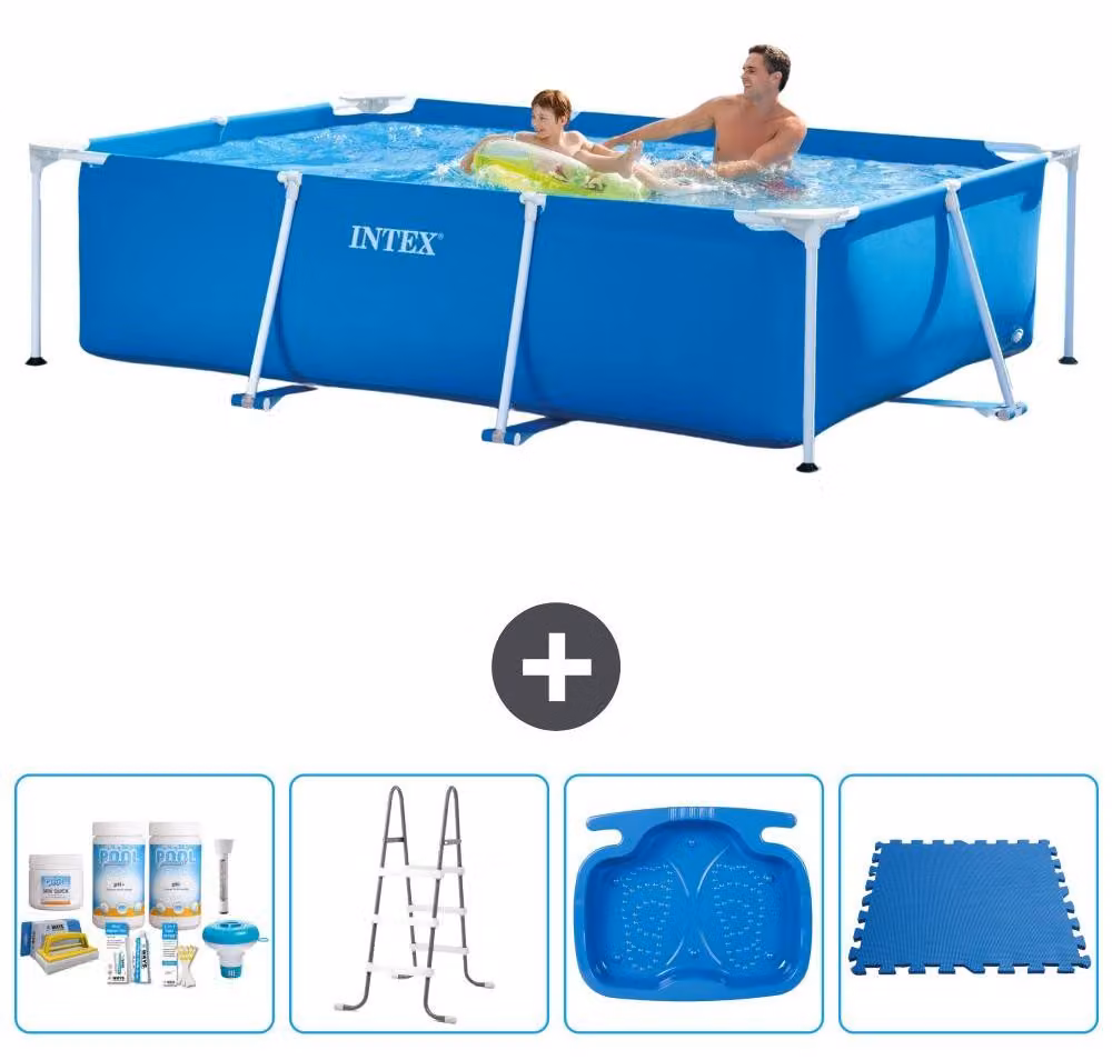 Piscina fuori terra rettangolare - 260x160x65 cm - 5 pezzi - Modello S40105