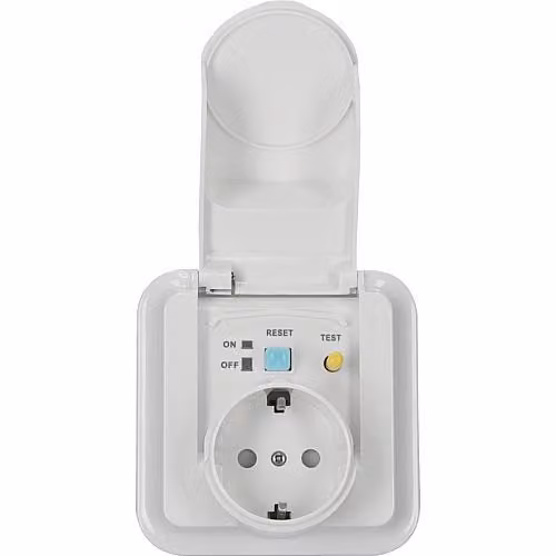 Presa FI K44EUJFI30/04 da incasso IP44 con coperchio ribaltabile 30 mA 230 V