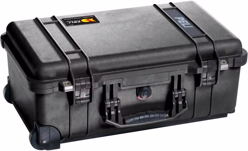 Peli - 150SC - Valigetta protettiva - Studio Case - con set di divisori - con organizer sul coperchio - nera