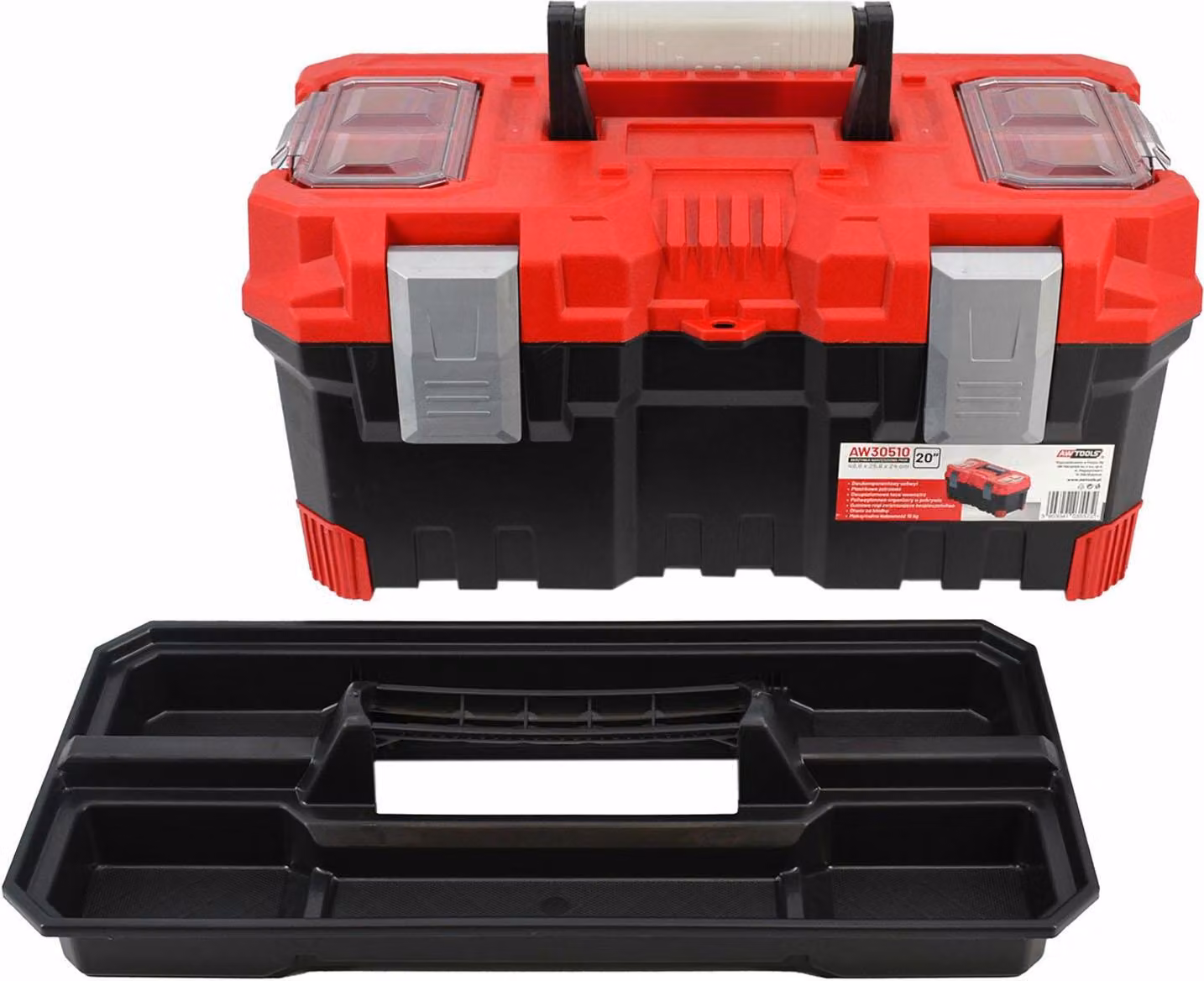 Awtools Cassetta degli attrezzi Prof. 22" 55X29X28Cm