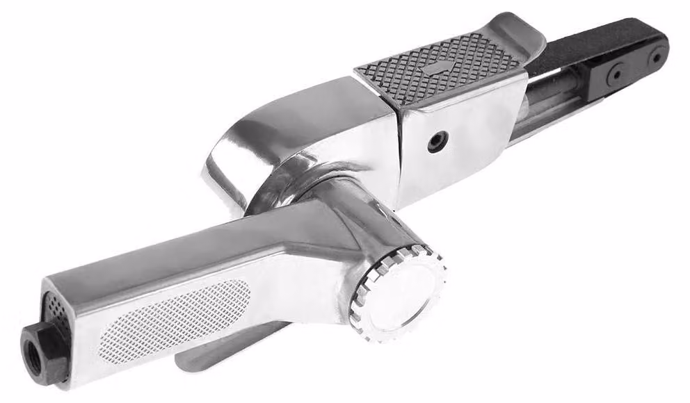 Levigatrice a nastro pneumatica, 16.000 giri/min, nastro di dimensioni 20x520 mm