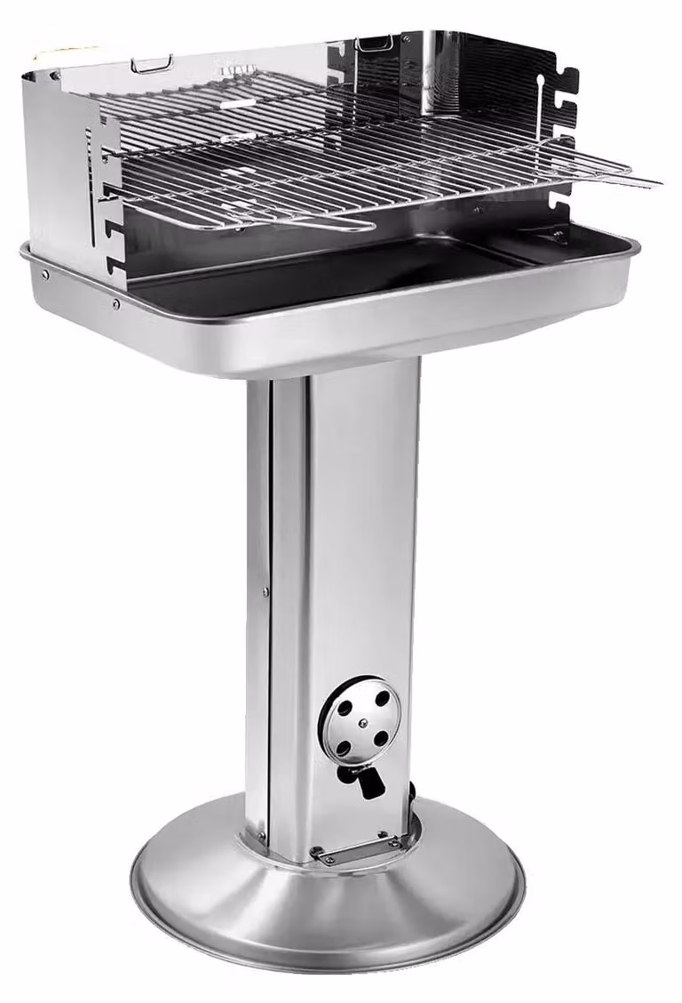 Barbecue a carbonella, griglia regolabile in altezza, facile da pulire, tipo 1
