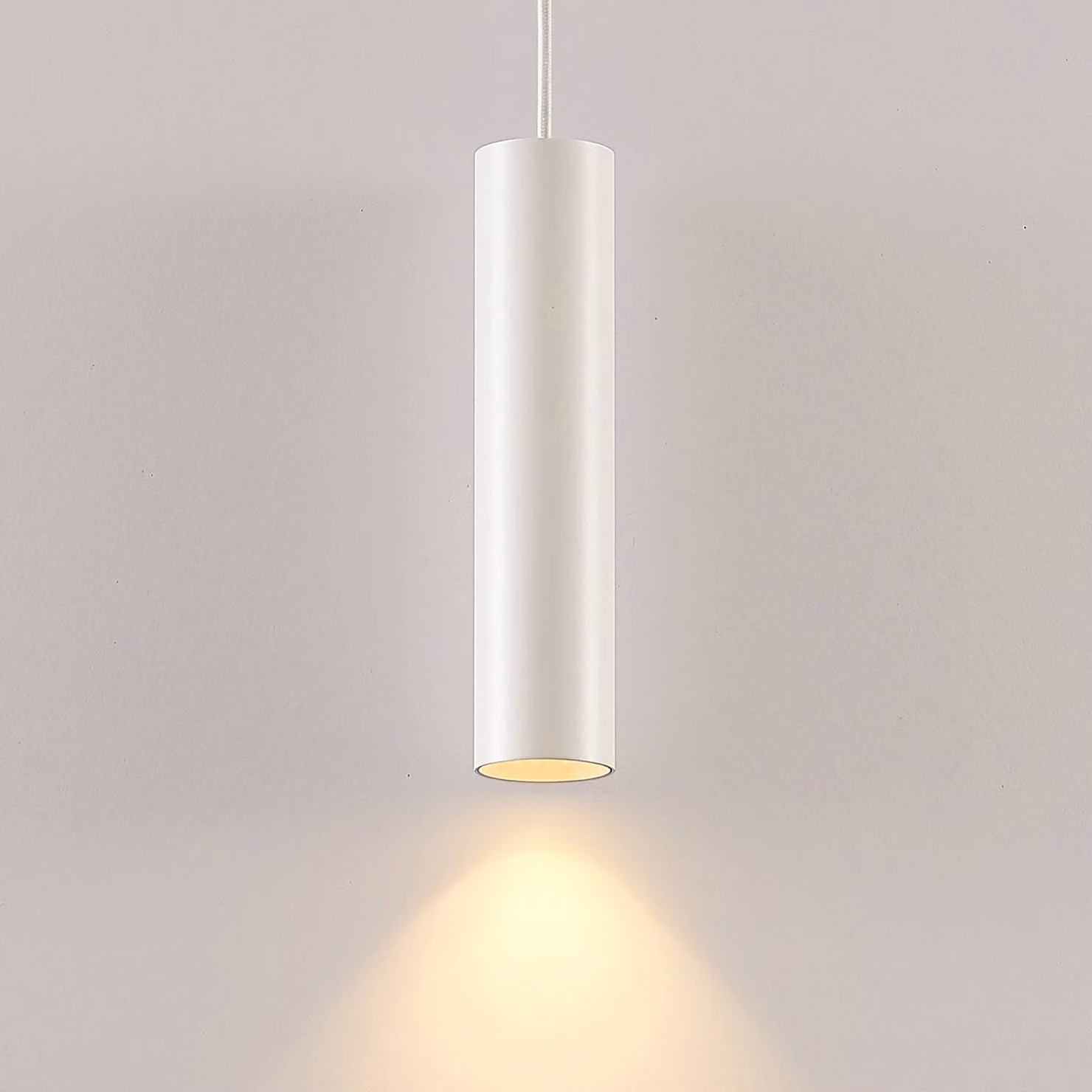 Lampada a sospensione Ejona Arcchio, dimmerabile, Bianco / Opale, Corridoio, Alluminio, Moderno, Lampada a sospensione
