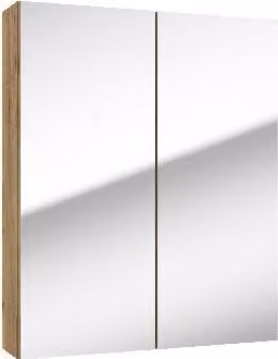 kielle Vega - Armadietto a specchio, 60x73x15 cm, rovere dorato 50118601