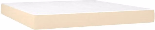 Materasso a Molle Insacchettate Rigidit¨¤ Media Crema 180x200x20 cm in Tessuto