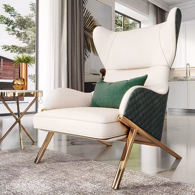 Design Sessel Metall Lounge Gruppe 4x Set Stuhl Stühle Relax Garnitur Club
