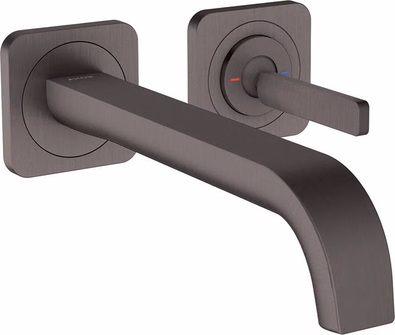 hansgrohe AXOR Citterio E Mitigeur monocommande de lavabo encastré avec rosaces pour montage mural, 36106340, 36106340