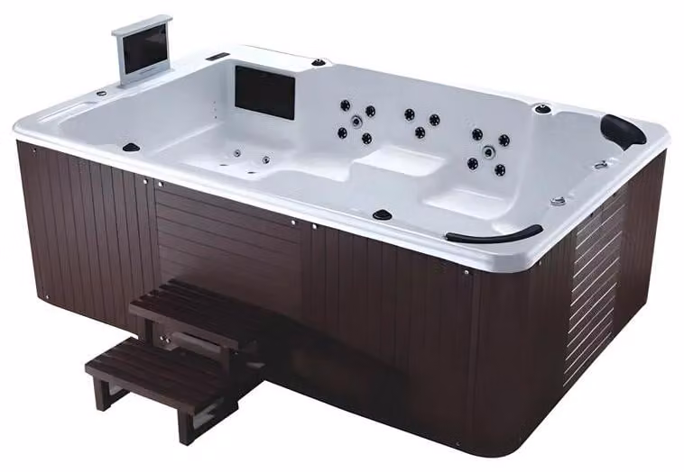 Massagebecken Außenwhirlpool Outdoor-Spa Whirlpool Whirlwanne 308x208 cm