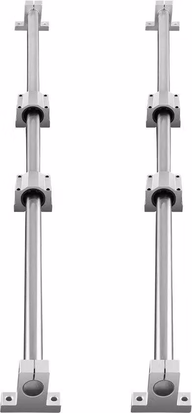Kit di guide lineari, 1000 mm, 2 pezzi, 39,4 pollici, 4 blocchi SC, 4 supporti per guide, set per macchine CNC