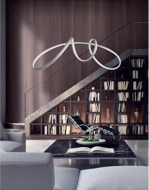 Lampadario a sospensione a Led Lumen di Ondaluce 60w 6000lm 110cm Dimmerabile 4000k
